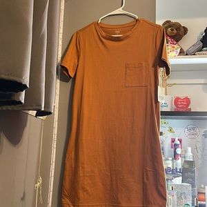 a.n.a orange t-shirt dress